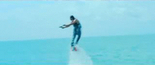 Hrithik Roshan's Flyboarding Stunt