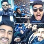 Arjun Kapoor Watching Chelsea Match