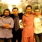 Atif Aslam with his brothers