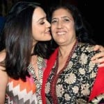 Preity Zinta with her mother Nilprabha