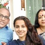 Vidya Balan with her parents