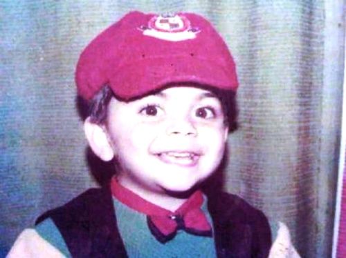 Virat Kohli Childhood Photo