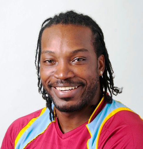 chris gayle with his family