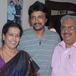 Sudeep with his parents