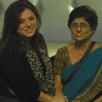Delnaaz Irani with her mother