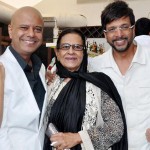 Naved Jaffery with his mother and brother