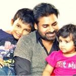 Pawan Kalyan  with his children