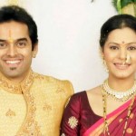 Anuja Sathe with her husband