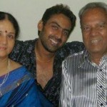 Karthik Jayaram with his parents