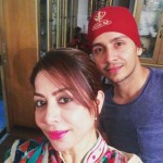 Param Singh with his mother