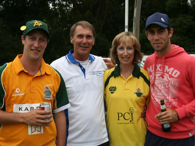 Glenn Maxwell with his family