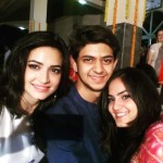 Kriti Kharbanda with her brother and sister