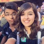 Shirley Setia with her brother