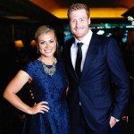 Martin Guptill with his wife