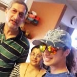 Raai Laxmi with her parents