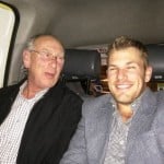 Aaron Finch with his father
