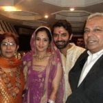 Barun Sobti with his Parents and wife
