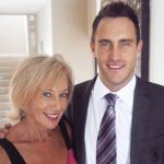 Faf du Plessis with his mother