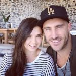 Faf du Plessis with his wife