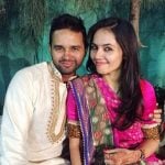 Parthiv Patel with his wife