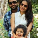 Parthiv Patel with his wife and daughter