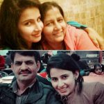 Shivani Tomar with her parents
