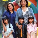 Farah Khan with her Husband and children
