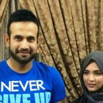 Irfan Pathan with his wife