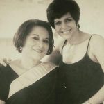 Mandira Bedi with her mother