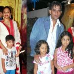 Ravi Kishan with his wife and children