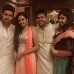 Ravi Dubey with his wife Sargun, brother Vaibhav and sister-in-law Priyanka