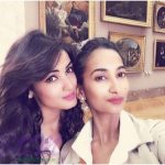 Sonal Chauhan with her sister Himani