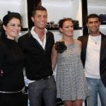 Cristiano Ronaldo with his brother and sisters