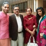 Gaurav Alugh with his family
