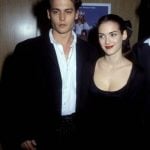 Johnny Depp with his girlfriend Winona Ryder