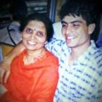 Manav Kaul with his mother