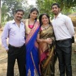 Pooja Hedge with her family