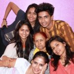 Pratima Singh with her mother and siblings