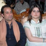 Rahat Fateh Ali Khan with his wife