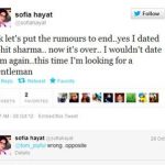 Sofia Hayat tweet about Rohit Sharma