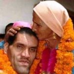 The Great Khali with his mother