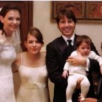 Tom Cruise with his Ex-wife Katie Holmes and his children