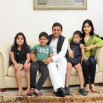 Akhilesh Yadav with his wife and children