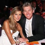 Brett Lee with his wife Lana Anderson