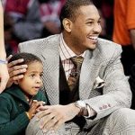 Carmelo Anthony with Son