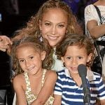 JLo with her daughter and son