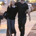 Patrick Schwarzanegger and Miley taking a stroll