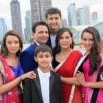 Poonam Shah with her family