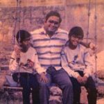 Rajiv Laxman childhood pic with his father and brother