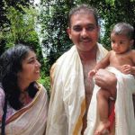 Ravi Shastri with his wife Ritu and daughter Aleka
